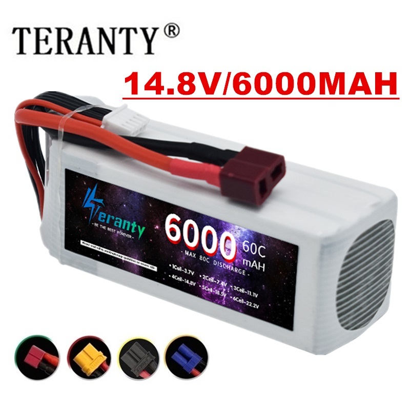 4S Lipo Battery 14.8V 6000Mah - Akumulator Lipo 6000mAh 14.8V 4S 6000mah