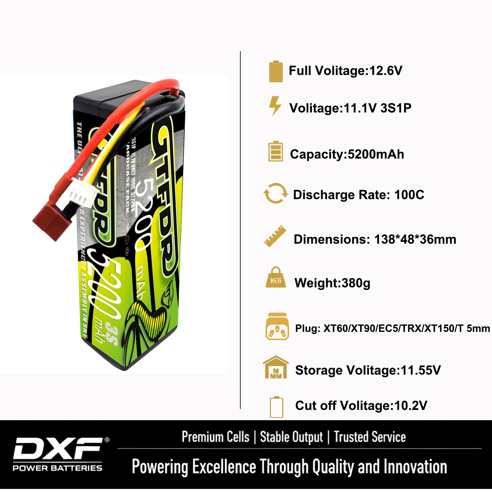 Akumulator LiPo GTFDR 3S 11,1V – 6S Lipo Battery 22.2V 5000Mah recenzja i cena