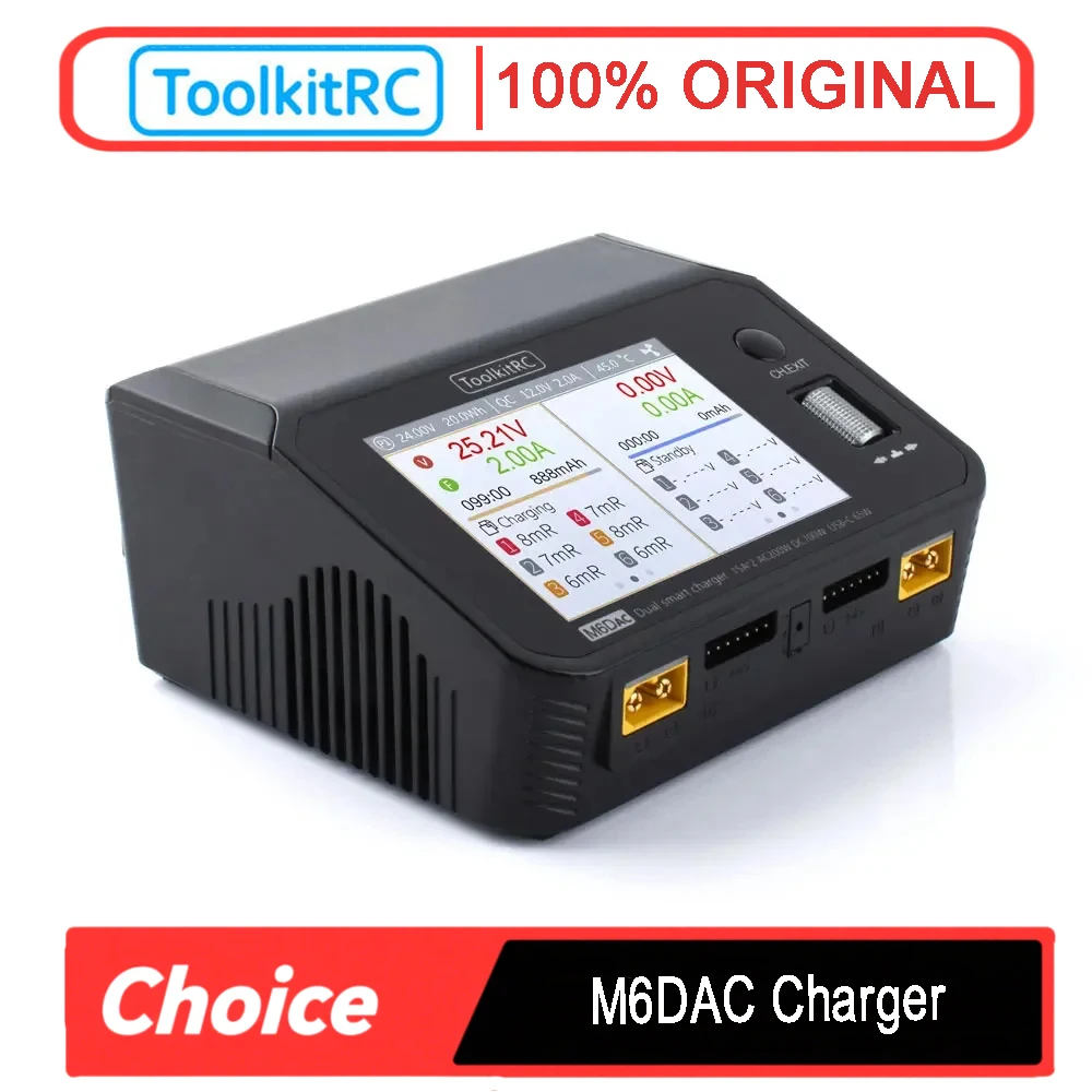 ToolkitRC M6DAC – inteligentna – Toolkitrc M6Dac Smart Charger recenzja i cena